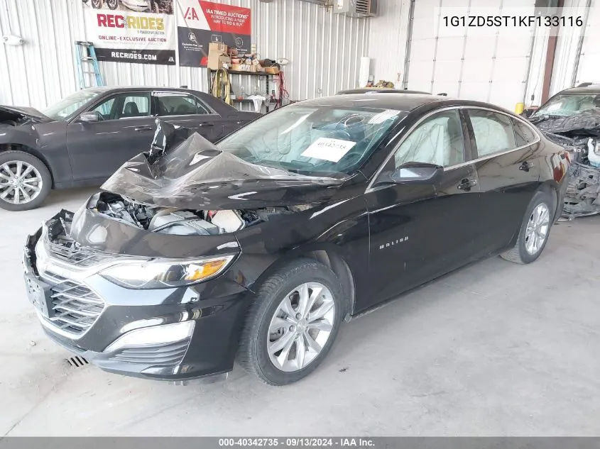 2019 Chevrolet Malibu Lt VIN: 1G1ZD5ST1KF133116 Lot: 40342735