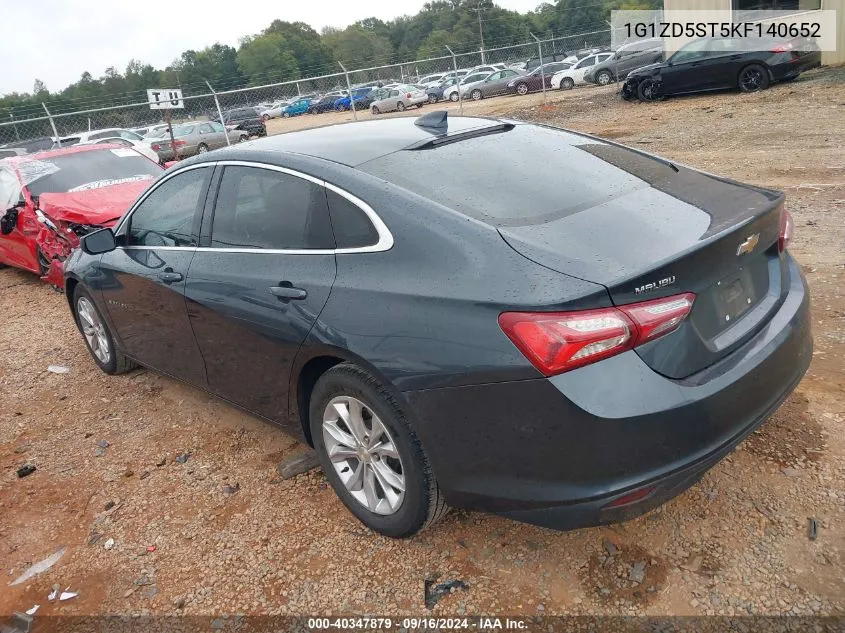 2019 Chevrolet Malibu Lt VIN: 1G1ZD5ST5KF140652 Lot: 40347879