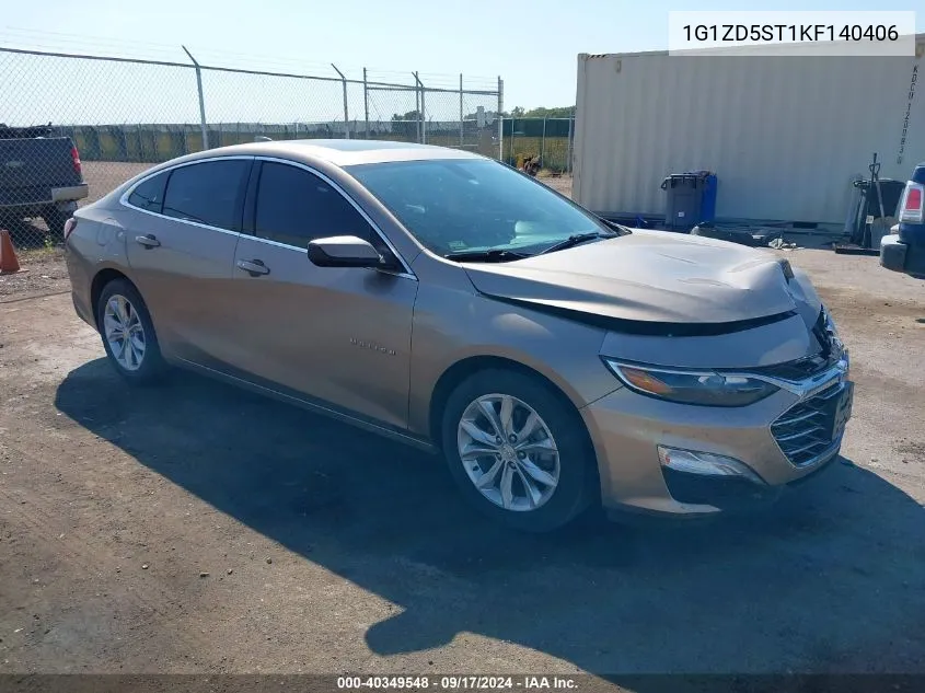 2019 Chevrolet Malibu Lt VIN: 1G1ZD5ST1KF140406 Lot: 40349548