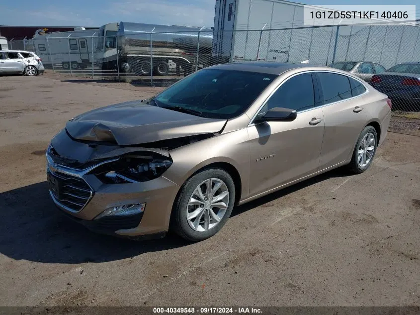 2019 Chevrolet Malibu Lt VIN: 1G1ZD5ST1KF140406 Lot: 40349548