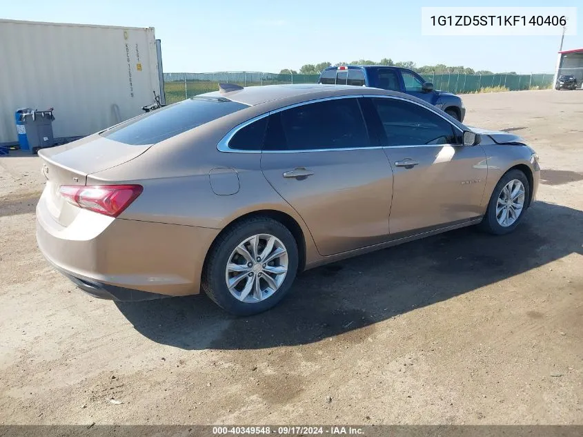 2019 Chevrolet Malibu Lt VIN: 1G1ZD5ST1KF140406 Lot: 40349548