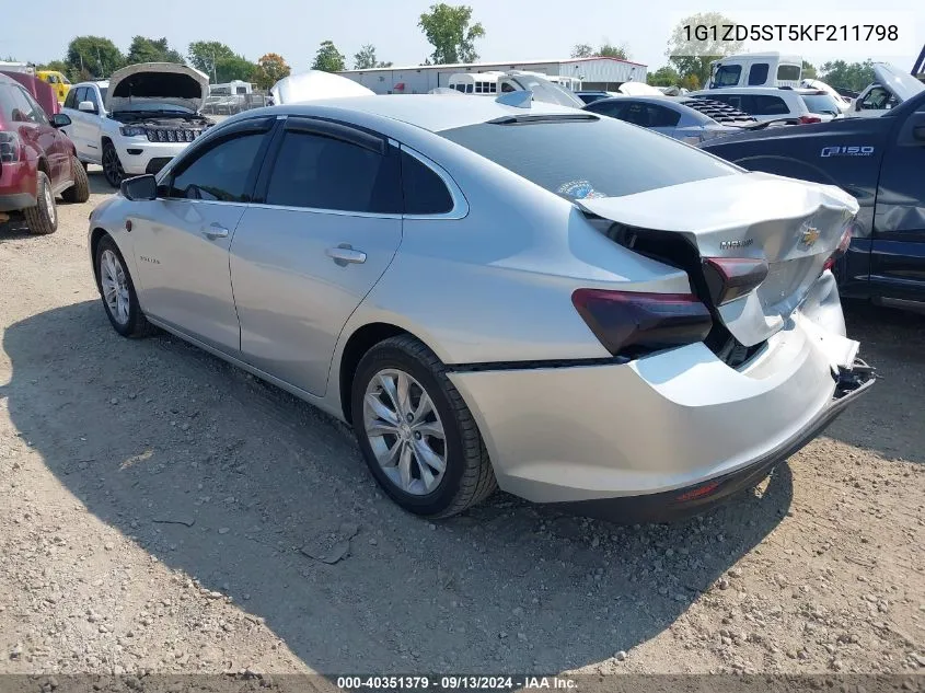 2019 Chevrolet Malibu Lt VIN: 1G1ZD5ST5KF211798 Lot: 40351379