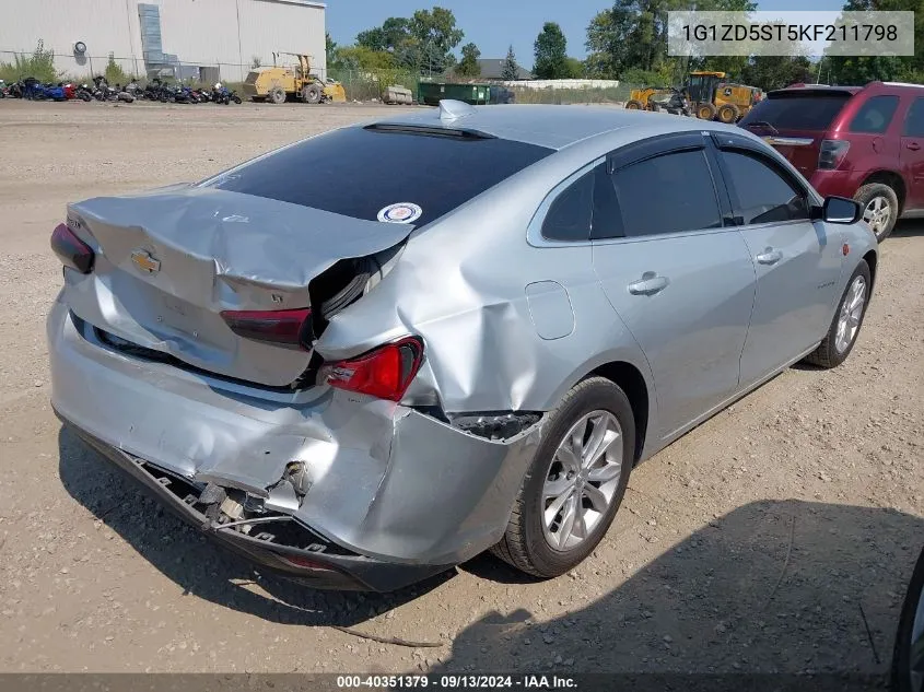 2019 Chevrolet Malibu Lt VIN: 1G1ZD5ST5KF211798 Lot: 40351379