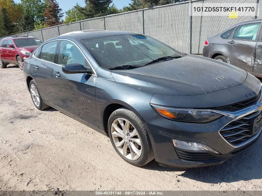 2019 Chevrolet Malibu Lt VIN: 1G1ZD5ST5KF141770 Lot: 40351748