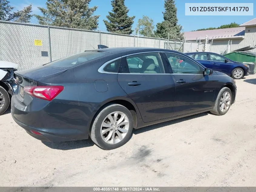 2019 Chevrolet Malibu Lt VIN: 1G1ZD5ST5KF141770 Lot: 40351748