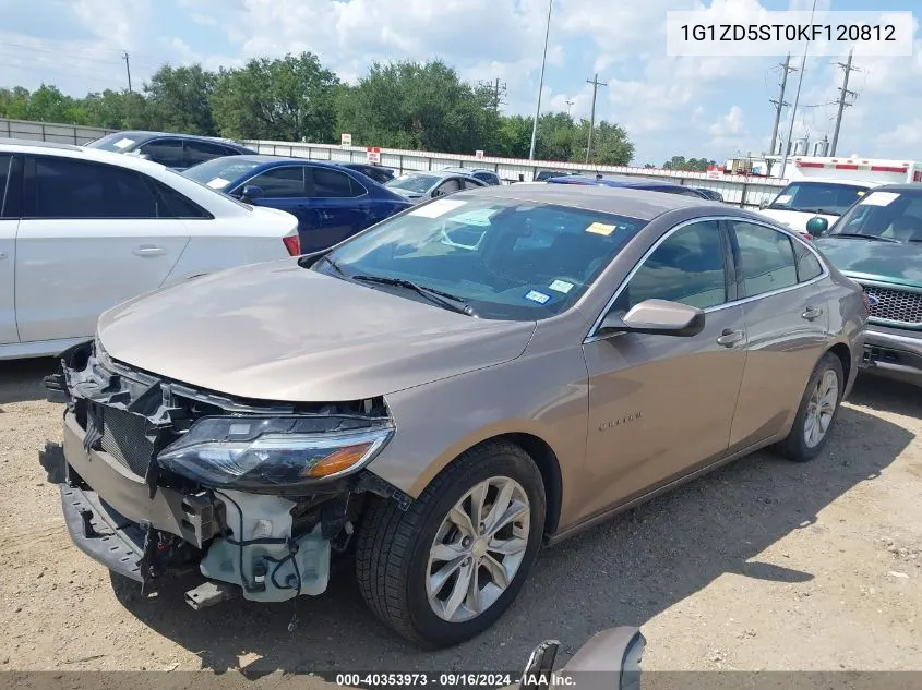 2019 Chevrolet Malibu Lt VIN: 1G1ZD5ST0KF120812 Lot: 40353973