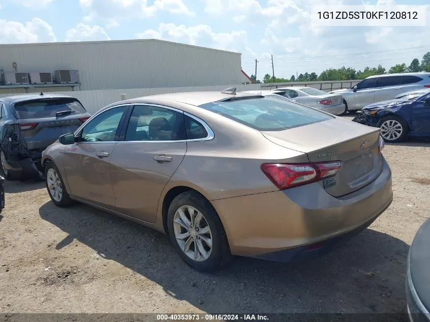 2019 Chevrolet Malibu Lt VIN: 1G1ZD5ST0KF120812 Lot: 40353973