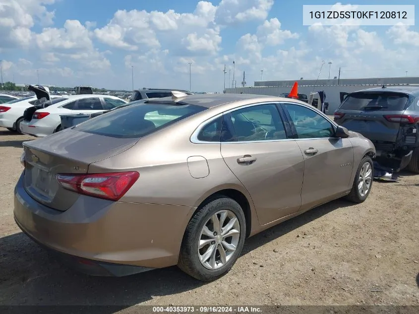 2019 Chevrolet Malibu Lt VIN: 1G1ZD5ST0KF120812 Lot: 40353973