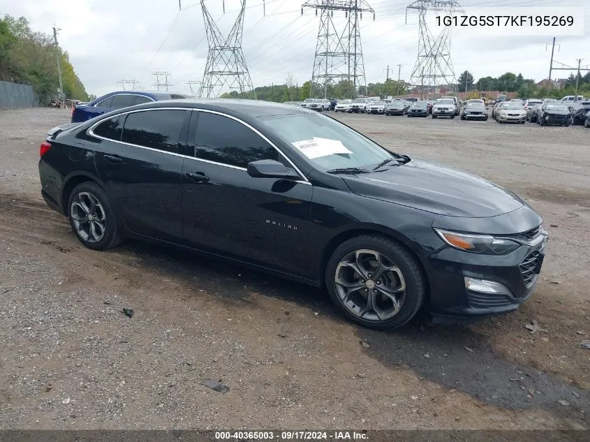 2019 Chevrolet Malibu Rs VIN: 1G1ZG5ST7KF195269 Lot: 40365003