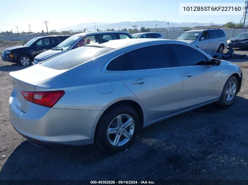 2019 Chevrolet Malibu 1Ls VIN: 1G1ZB5ST6KF227160 Lot: 40382826