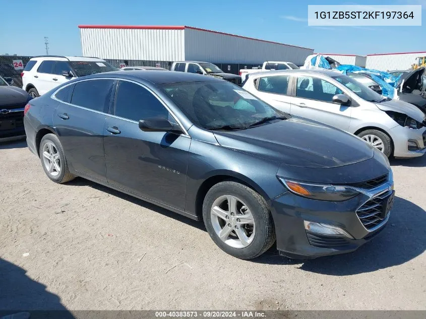 2019 Chevrolet Malibu 1Ls VIN: 1G1ZB5ST2KF197364 Lot: 40383573