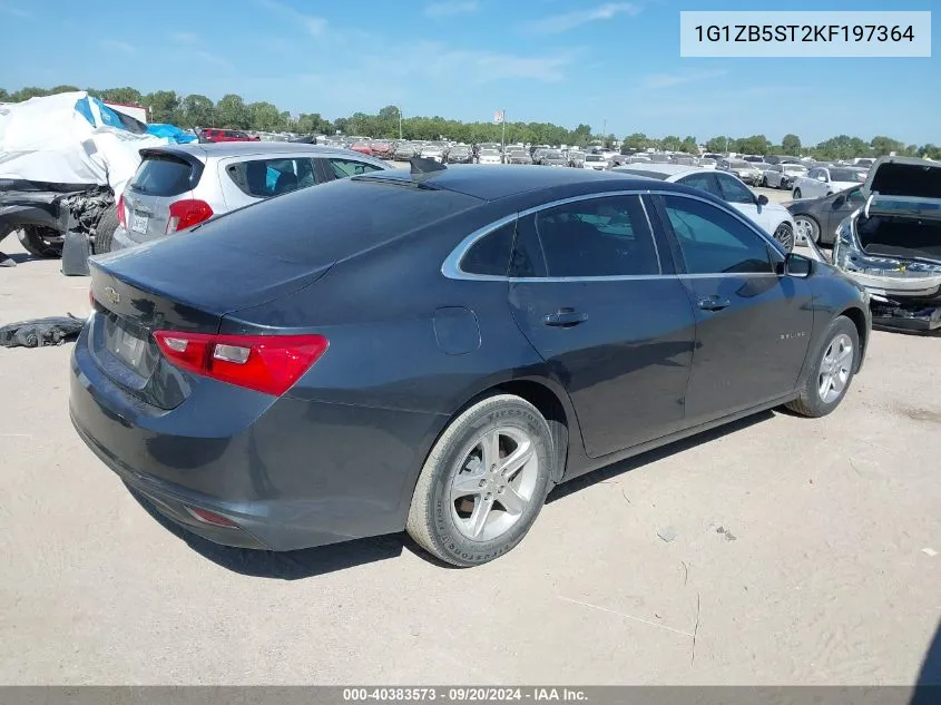 2019 Chevrolet Malibu 1Ls VIN: 1G1ZB5ST2KF197364 Lot: 40383573