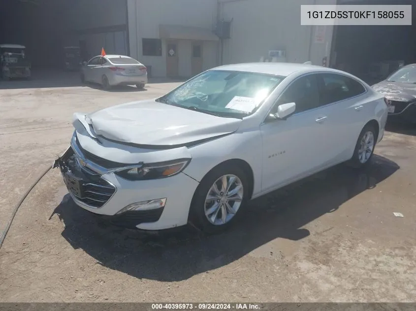 2019 Chevrolet Malibu Lt VIN: 1G1ZD5ST0KF158055 Lot: 40395973