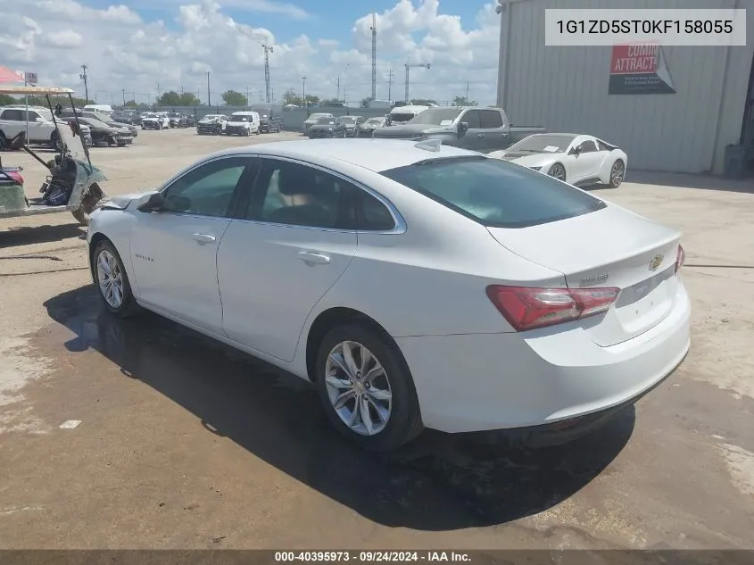 2019 Chevrolet Malibu Lt VIN: 1G1ZD5ST0KF158055 Lot: 40395973