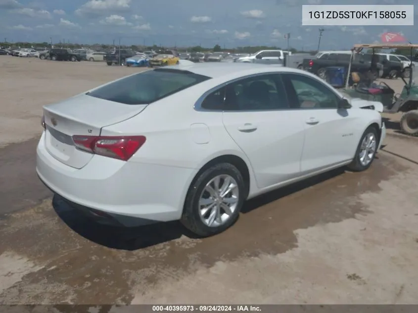 2019 Chevrolet Malibu Lt VIN: 1G1ZD5ST0KF158055 Lot: 40395973