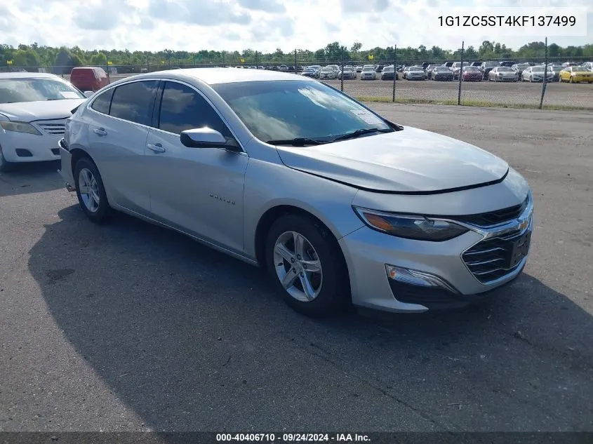 2019 Chevrolet Malibu Ls VIN: 1G1ZC5ST4KF137499 Lot: 40406710