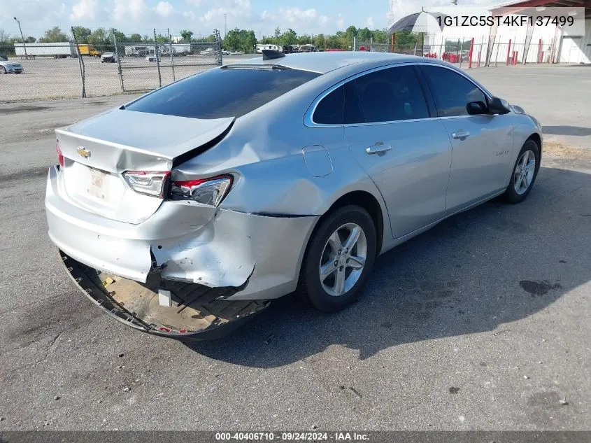 2019 Chevrolet Malibu Ls VIN: 1G1ZC5ST4KF137499 Lot: 40406710