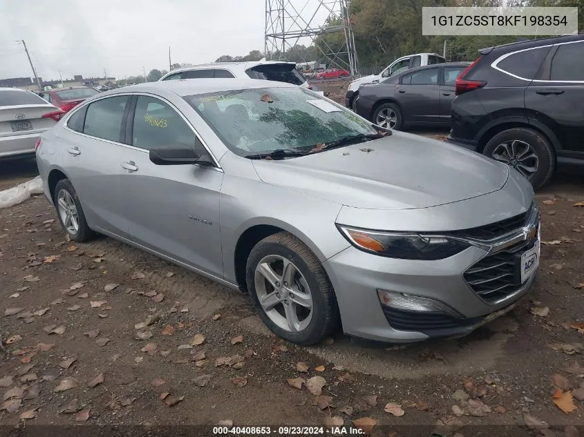 2019 Chevrolet Malibu Ls VIN: 1G1ZC5ST8KF198354 Lot: 40408653