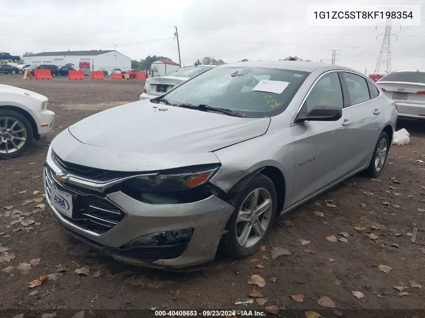 2019 Chevrolet Malibu Ls VIN: 1G1ZC5ST8KF198354 Lot: 40408653