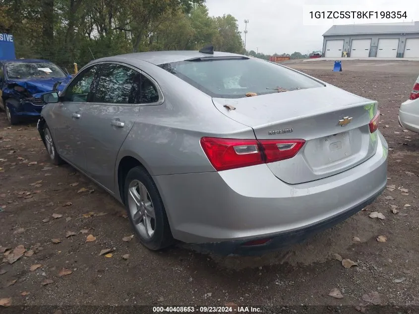 2019 Chevrolet Malibu Ls VIN: 1G1ZC5ST8KF198354 Lot: 40408653