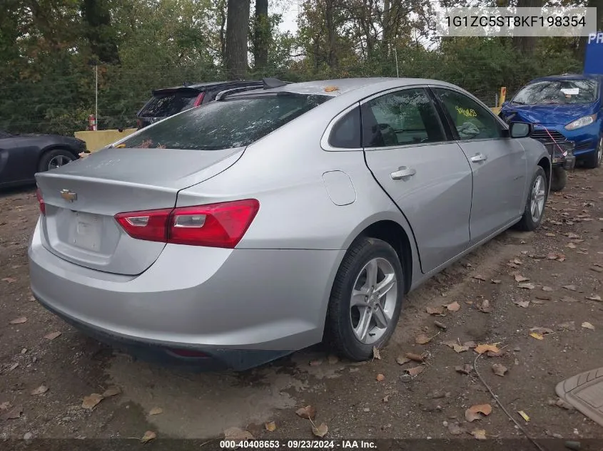 2019 Chevrolet Malibu Ls VIN: 1G1ZC5ST8KF198354 Lot: 40408653