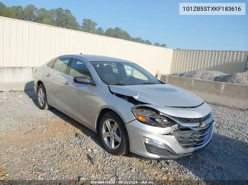 2019 Chevrolet Malibu Ls VIN: 1G1ZB5STXKF183616 Lot: 40413539