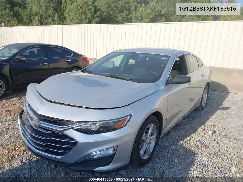 2019 Chevrolet Malibu Ls VIN: 1G1ZB5STXKF183616 Lot: 40413539