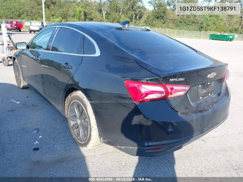 2019 Chevrolet Malibu Lt VIN: 1G1ZD5ST9KF138791 Lot: 40424586