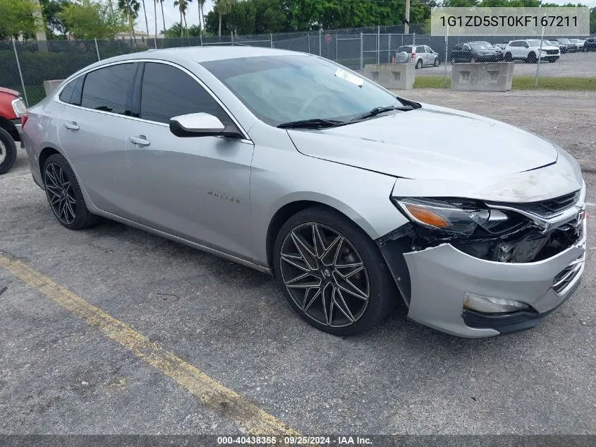 1G1ZD5ST0KF167211 2019 Chevrolet Malibu Lt