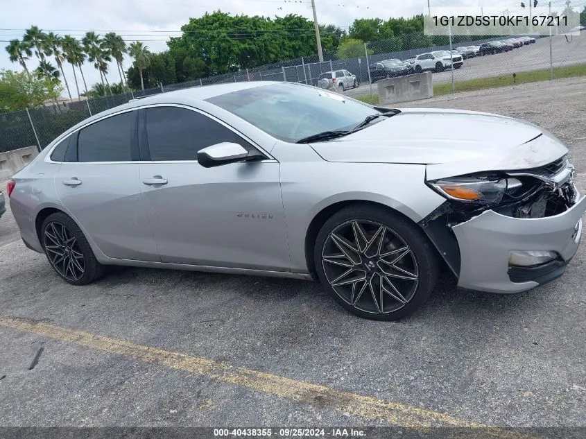 1G1ZD5ST0KF167211 2019 Chevrolet Malibu Lt