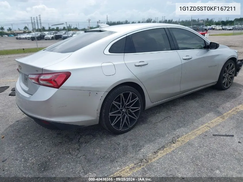 1G1ZD5ST0KF167211 2019 Chevrolet Malibu Lt