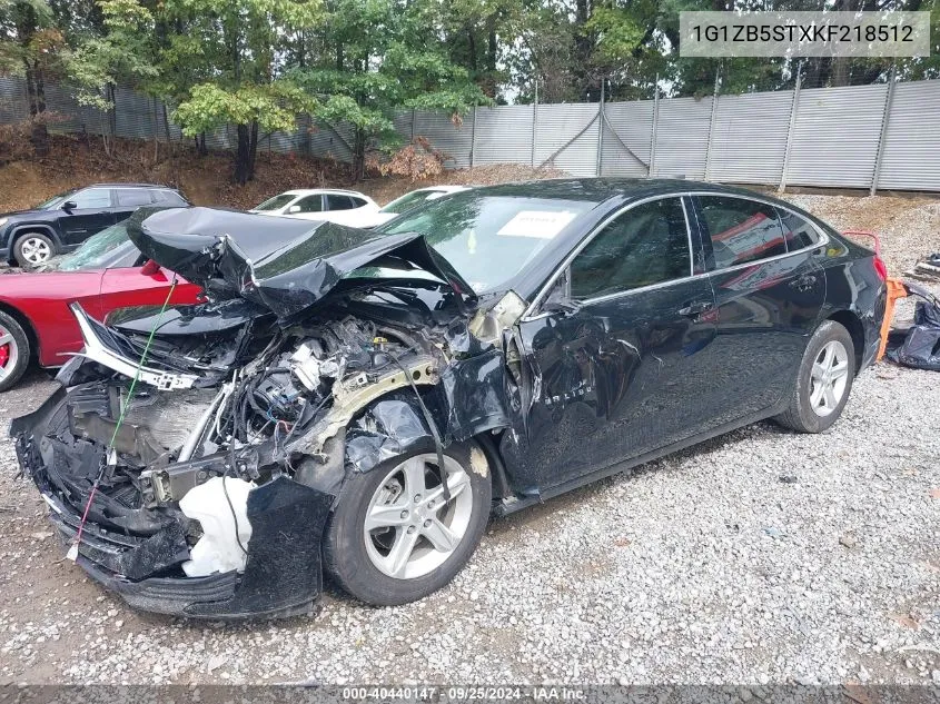 2019 Chevrolet Malibu 1Ls VIN: 1G1ZB5STXKF218512 Lot: 40440147