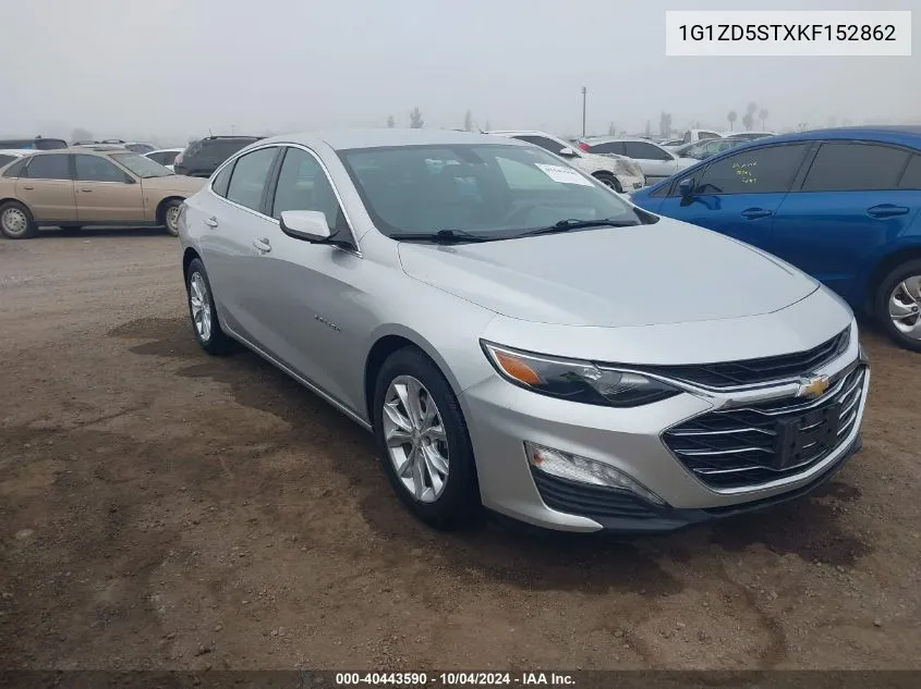 2019 Chevrolet Malibu Lt VIN: 1G1ZD5STXKF152862 Lot: 40443590