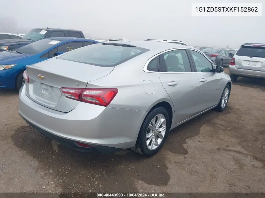 2019 Chevrolet Malibu Lt VIN: 1G1ZD5STXKF152862 Lot: 40443590