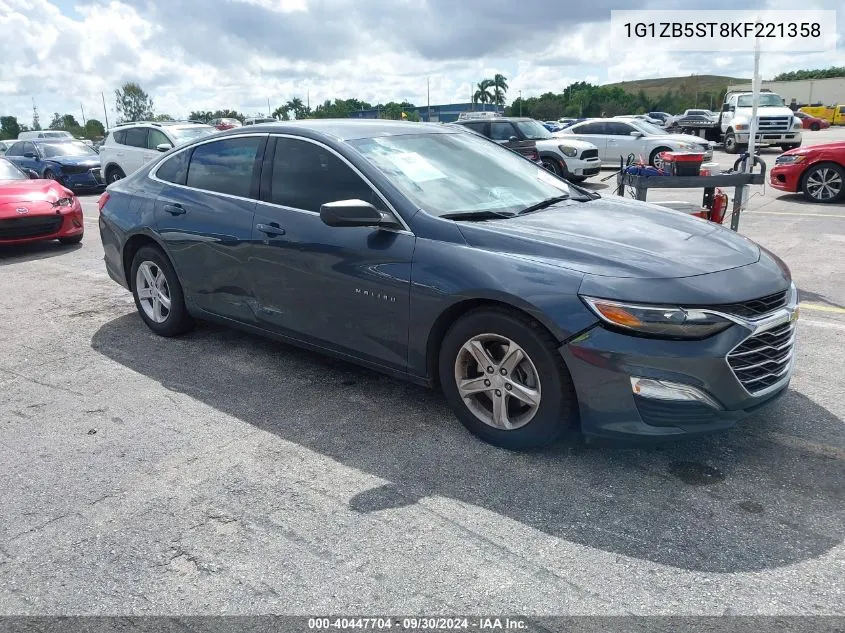 2019 Chevrolet Malibu 1Ls VIN: 1G1ZB5ST8KF221358 Lot: 40447704