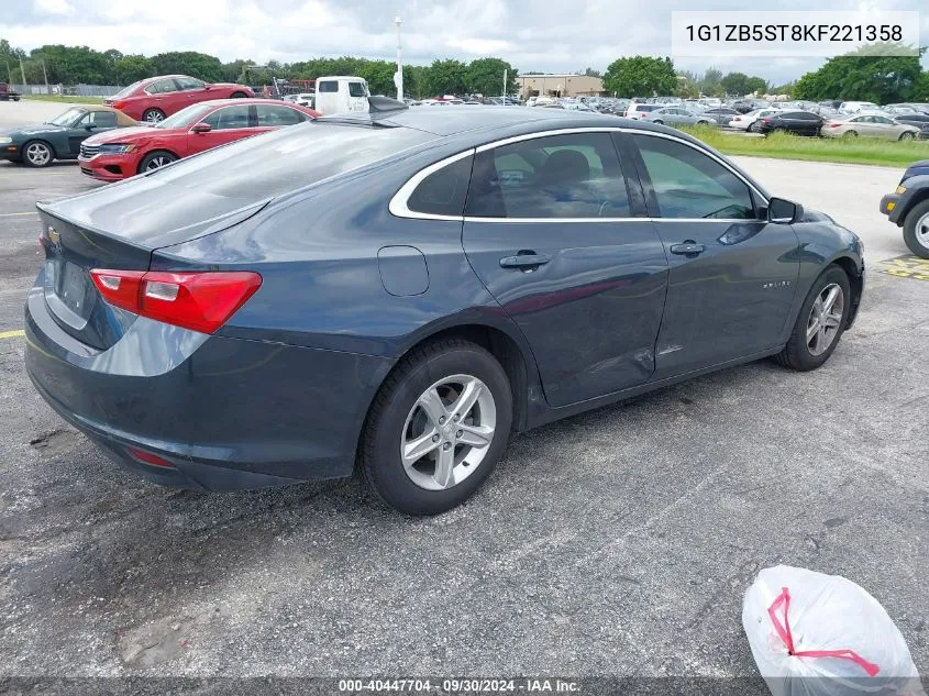 1G1ZB5ST8KF221358 2019 Chevrolet Malibu 1Ls