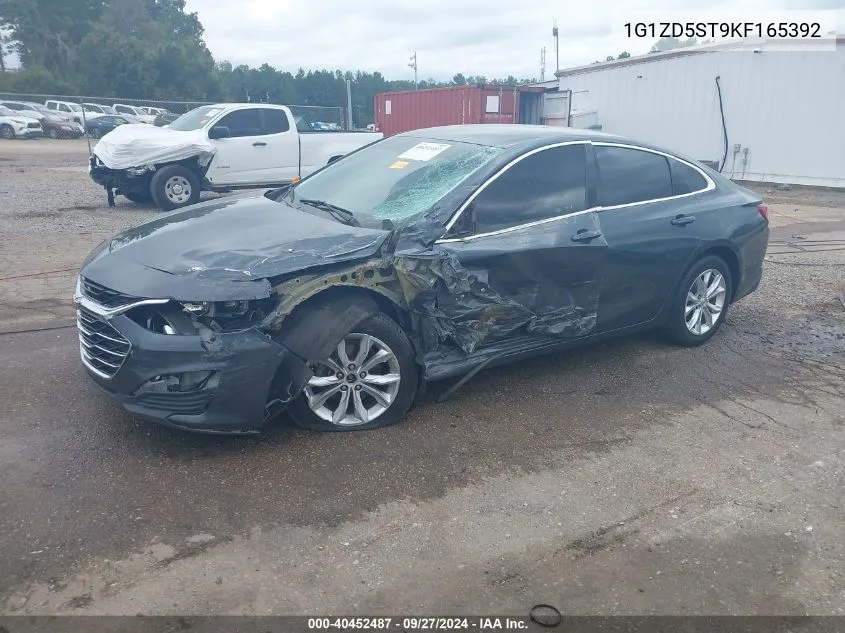 2019 Chevrolet Malibu Lt VIN: 1G1ZD5ST9KF165392 Lot: 40452487