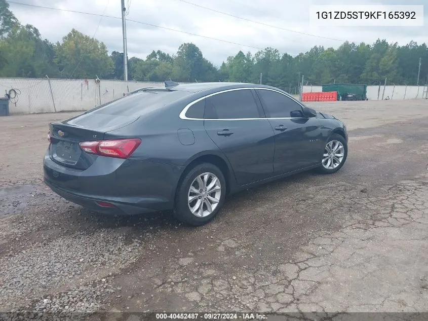 2019 Chevrolet Malibu Lt VIN: 1G1ZD5ST9KF165392 Lot: 40452487