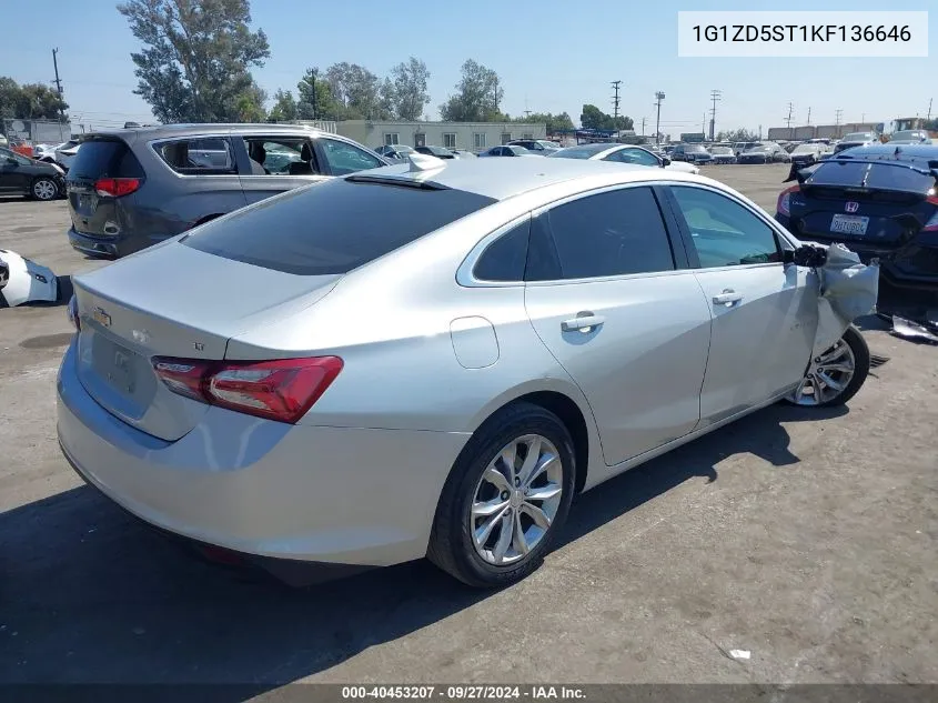 2019 Chevrolet Malibu Lt VIN: 1G1ZD5ST1KF136646 Lot: 40453207