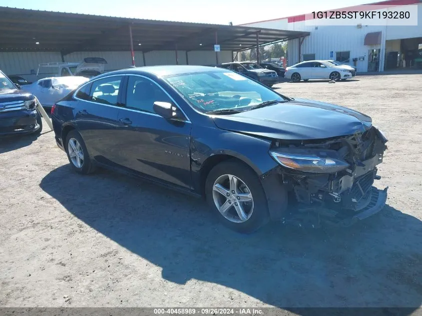 2019 Chevrolet Malibu 1Ls VIN: 1G1ZB5ST9KF193280 Lot: 40458989