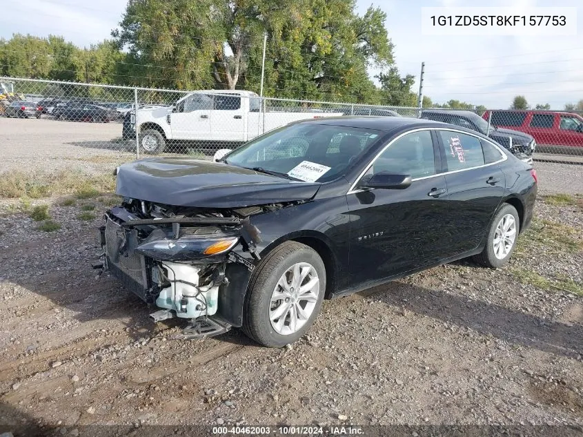 2019 Chevrolet Malibu Lt VIN: 1G1ZD5ST8KF157753 Lot: 40462003