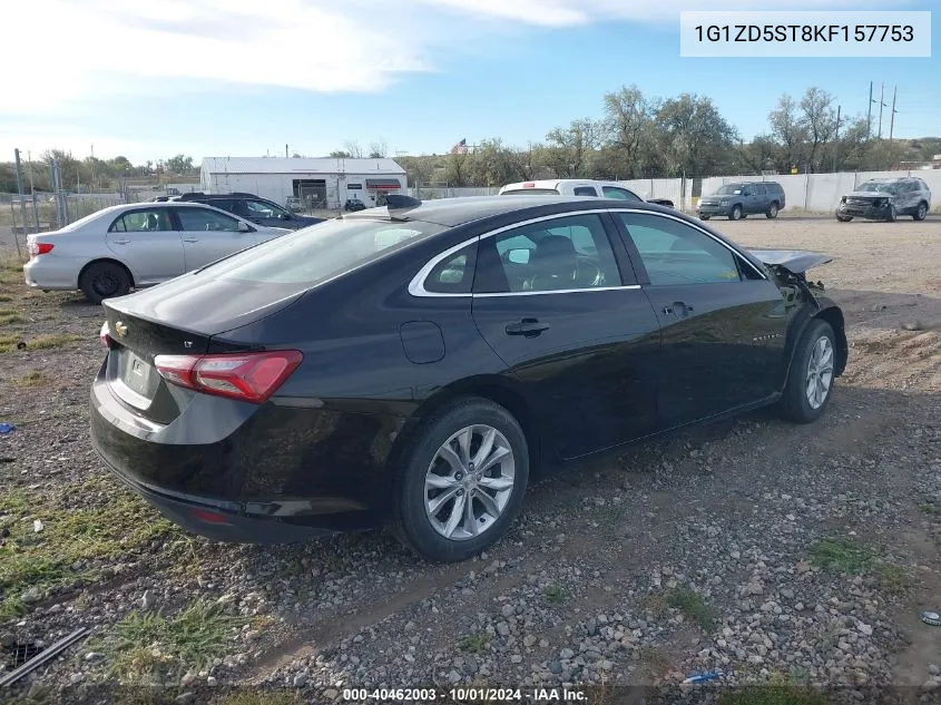 2019 Chevrolet Malibu Lt VIN: 1G1ZD5ST8KF157753 Lot: 40462003