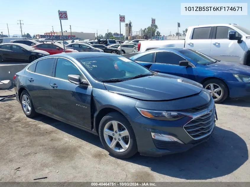 2019 Chevrolet Malibu 1Ls VIN: 1G1ZB5ST6KF174671 Lot: 40464751