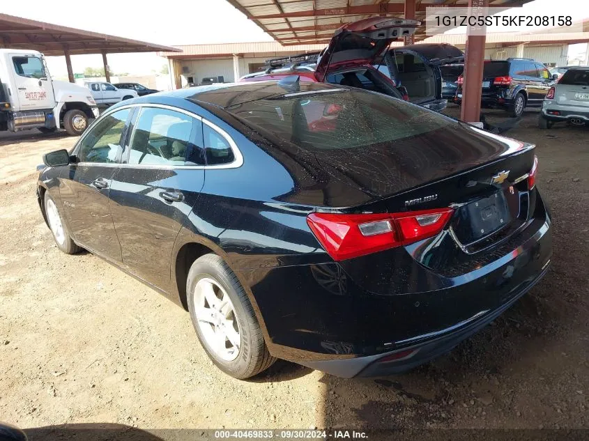 2019 Chevrolet Malibu 1Fl VIN: 1G1ZC5ST5KF208158 Lot: 40469833