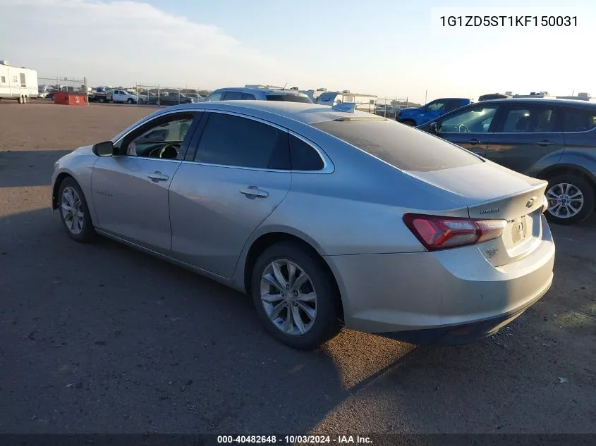 2019 Chevrolet Malibu Lt VIN: 1G1ZD5ST1KF150031 Lot: 40482648