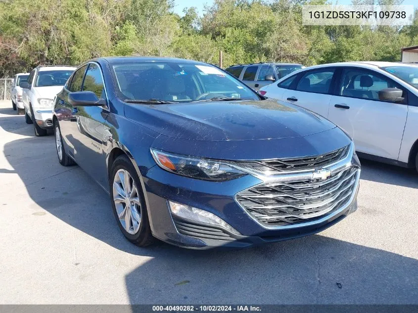 2019 Chevrolet Malibu Lt VIN: 1G1ZD5ST3KF109738 Lot: 40490282