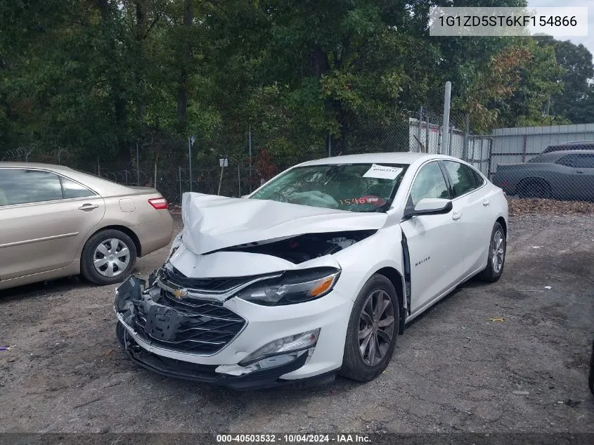 2019 Chevrolet Malibu Lt VIN: 1G1ZD5ST6KF154866 Lot: 40503532