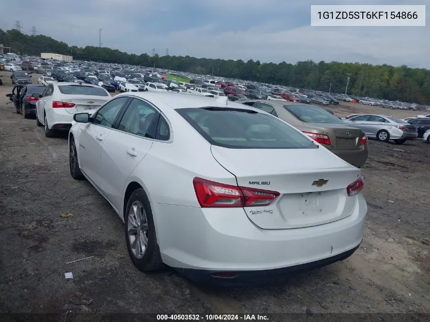 2019 Chevrolet Malibu Lt VIN: 1G1ZD5ST6KF154866 Lot: 40503532