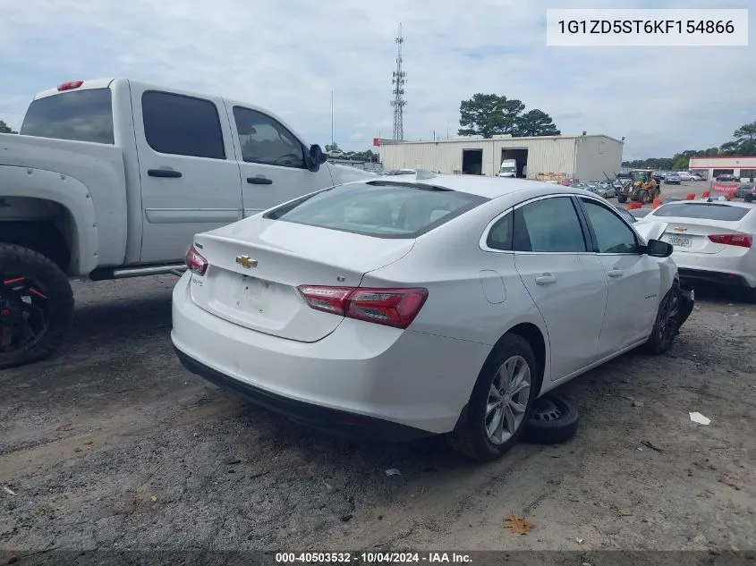 2019 Chevrolet Malibu Lt VIN: 1G1ZD5ST6KF154866 Lot: 40503532