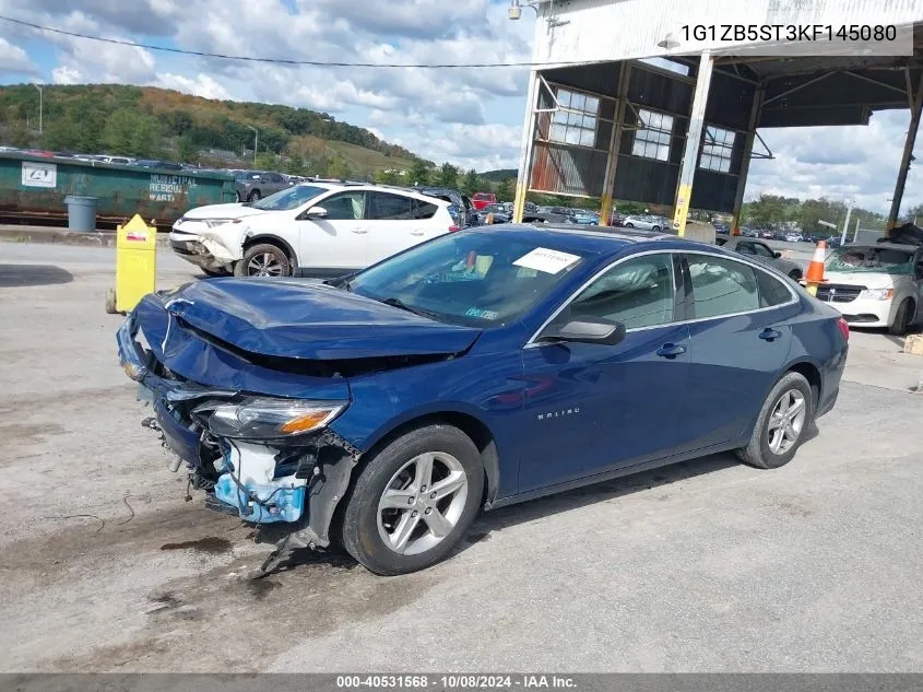 2019 Chevrolet Malibu Ls VIN: 1G1ZB5ST3KF145080 Lot: 40531568